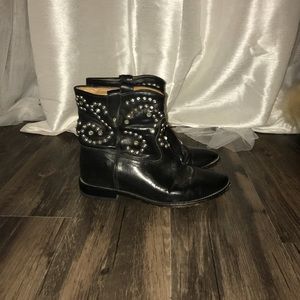 Isabel Marant hidden wedge studded boots 39
